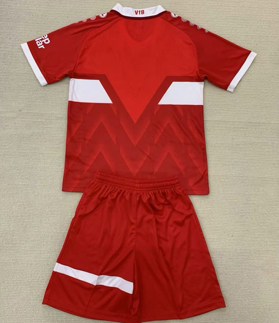 2024/25 VFB Stuttgart Away Short Sleeve Kids' Jersey
