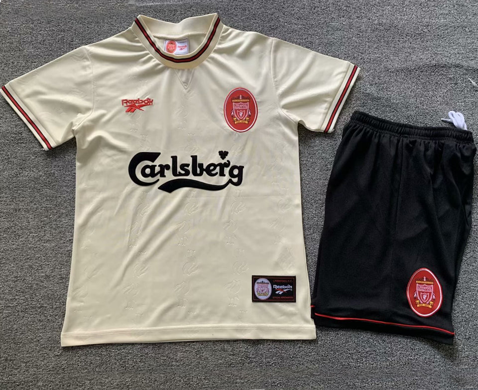 1996/97 Liverpool Away Short Sleeve Retro Kids Jersey