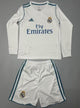 2017/18 Real Madrid Home Long Sleeve Retro Kids Jersey