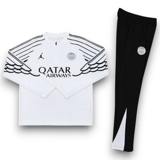 PSG Paris Saint Germain Black and White Tracksuit