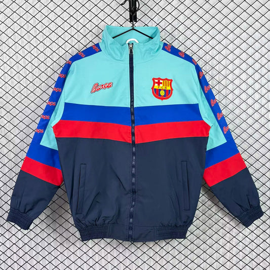 91/92 Barcelona Green Blue Windbreaker