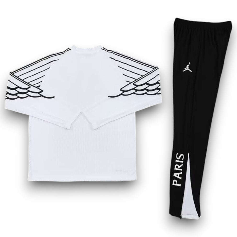 PSG Paris Saint Germain Black and White Tracksuit