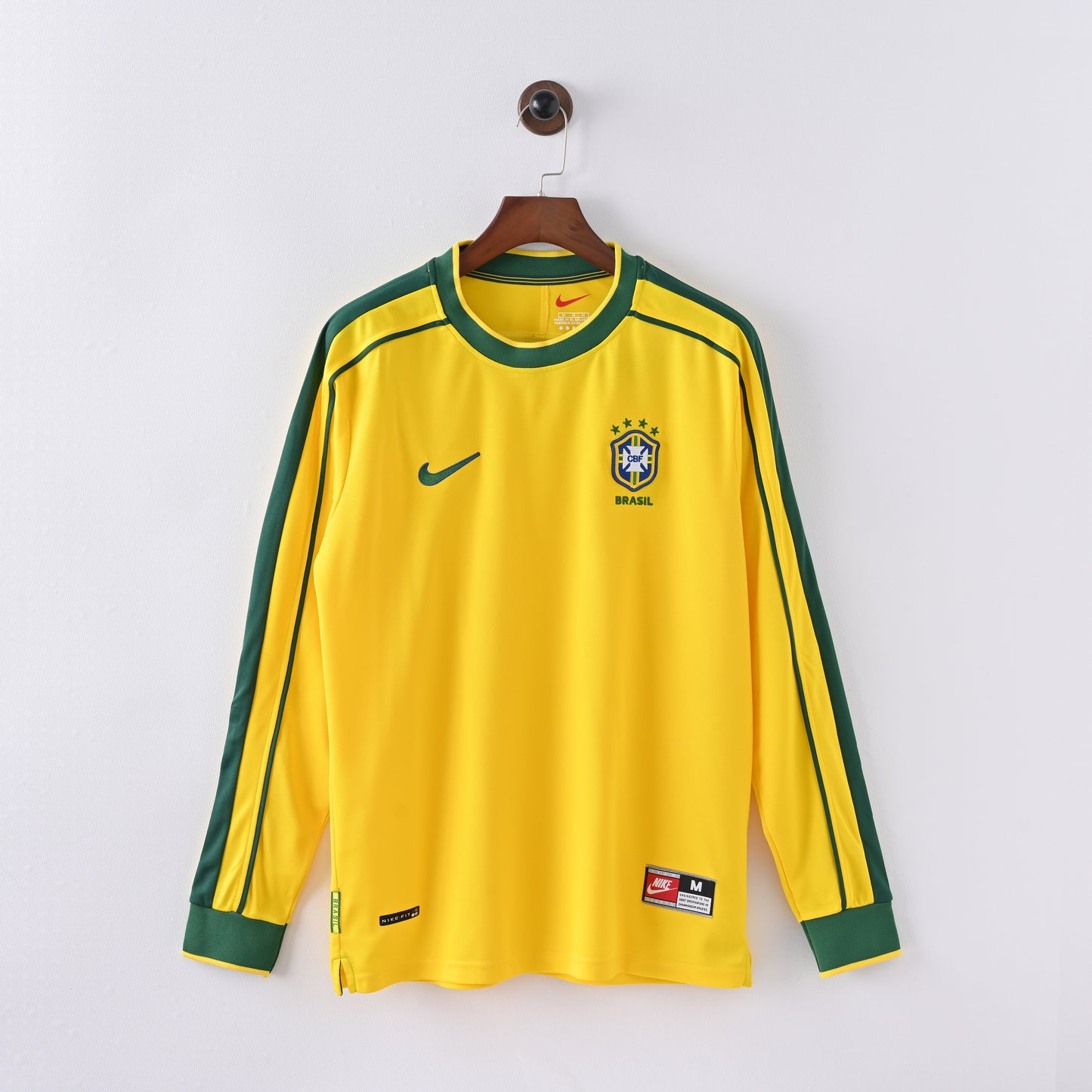1998 Brazil Long Sleeve Home Shirt