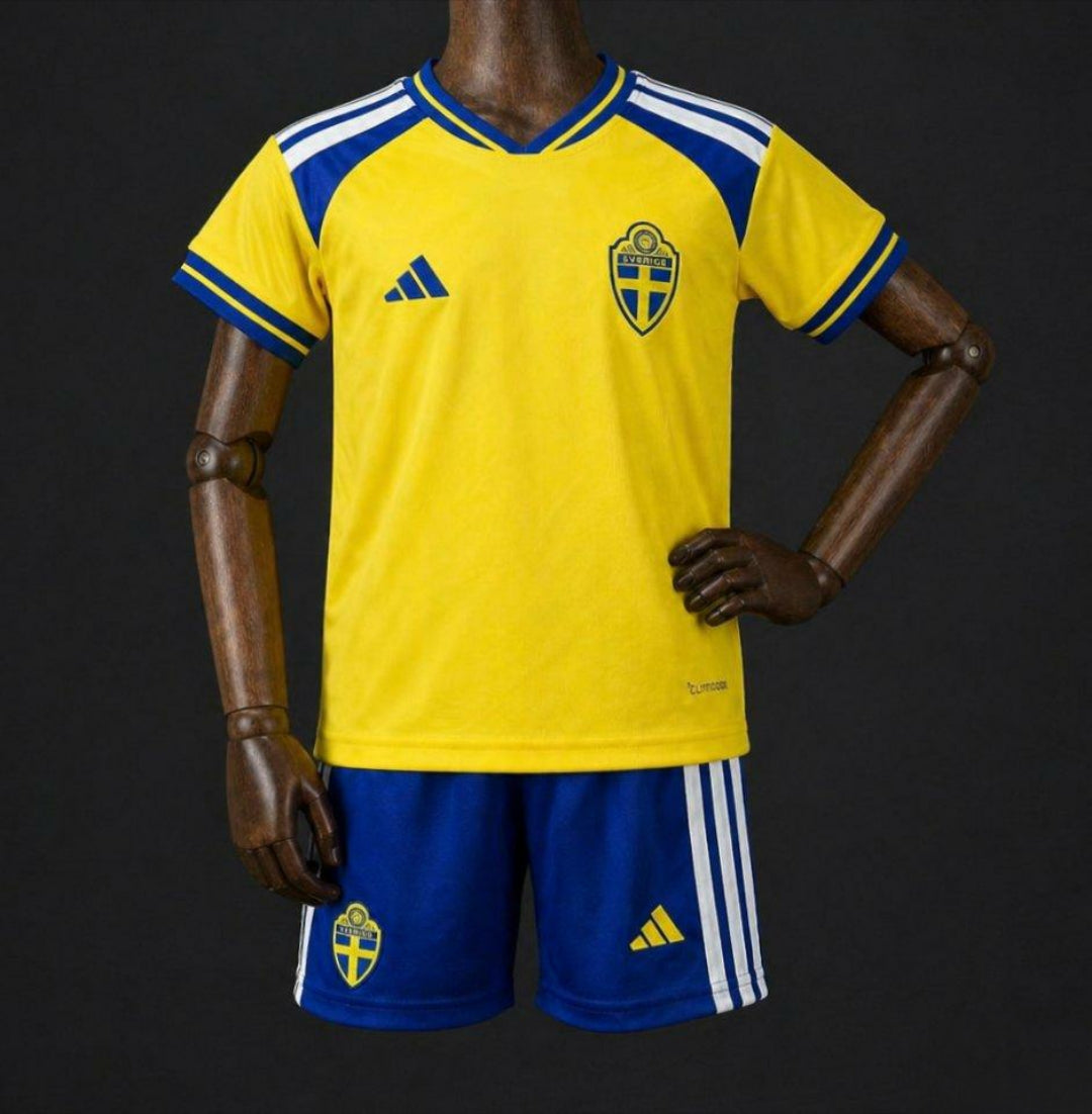 2026 Sweden Home World Cup Kit Kids Size