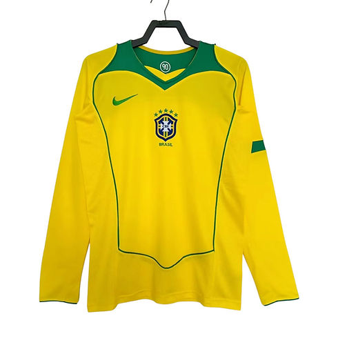 2004 Brazil Long Sleeve Home Shirt