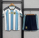 2026 Argentina Home World Cup Kit Kids Size