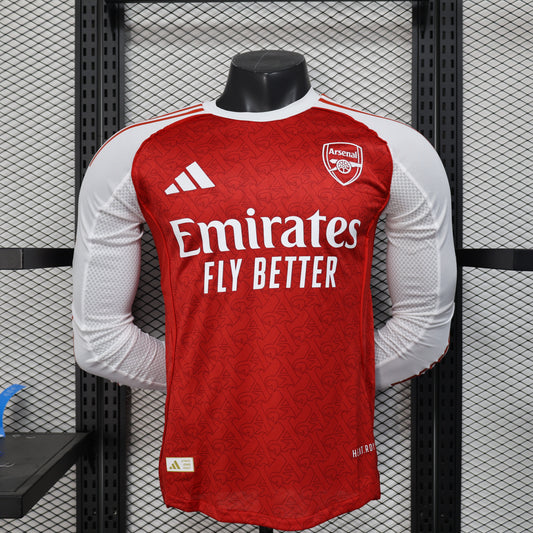 2025-26 Arsenal FC Home Kit Long Sleeve
