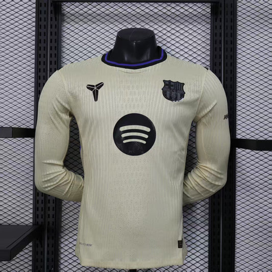 2025-26 FC Barcelona Away Kit Long Sleeve