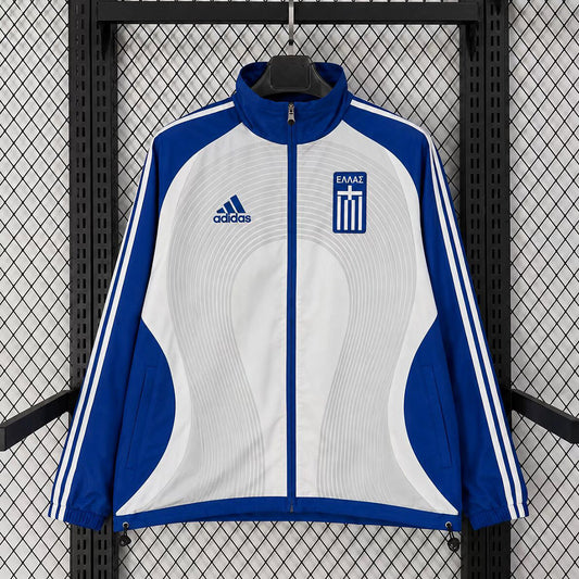 2006 Greece Teamgeist White Blue Windbreaker