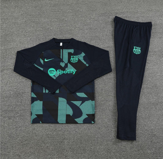 Barcelona Quarter Zip Emerald Green Training suit/tracksuit