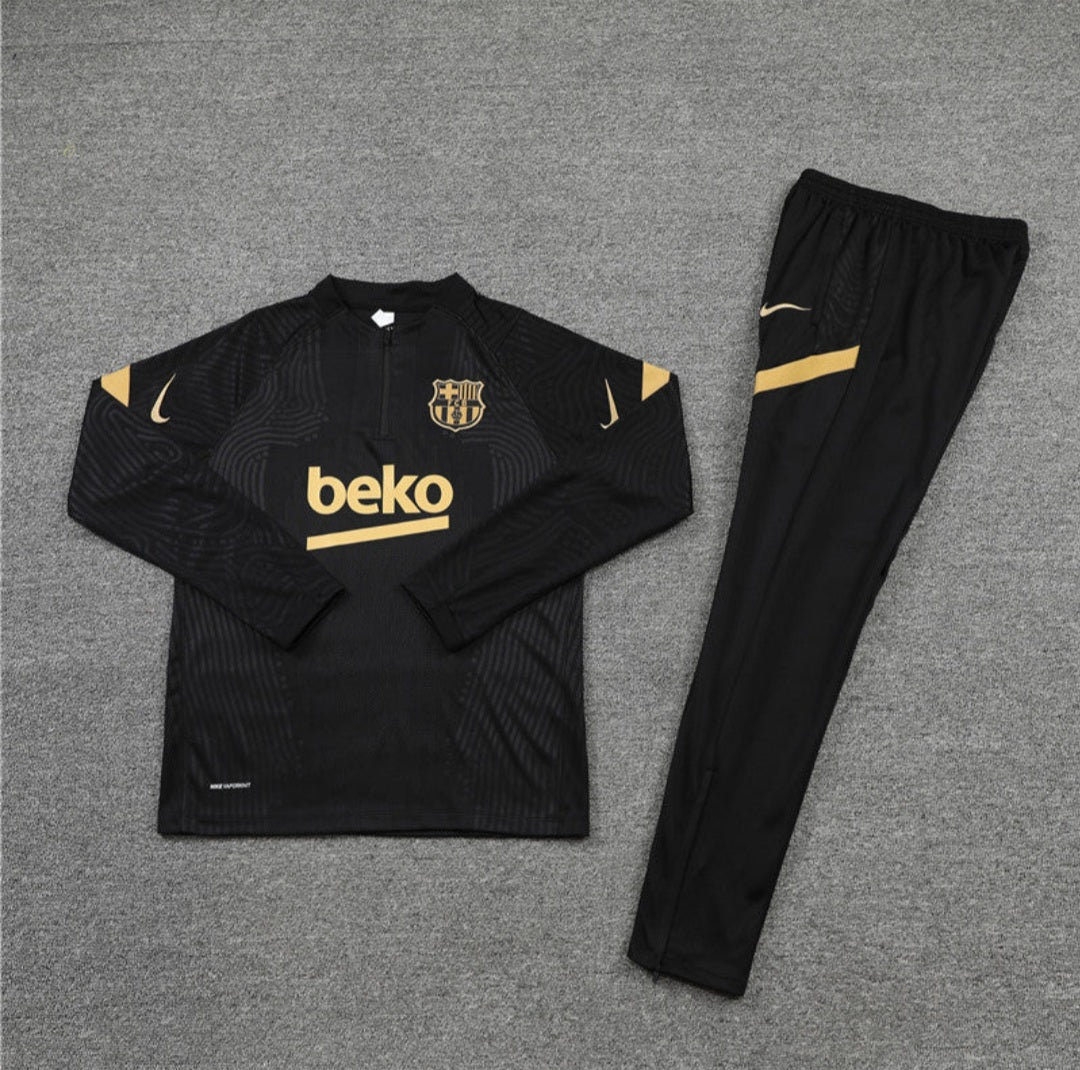 Barcelona Quarter Zip Black And Yellow Beko Training suit/tracksuit