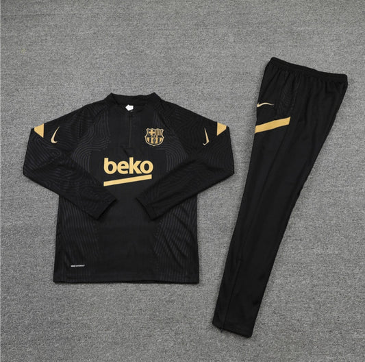 Barcelona Quarter Zip Black And Yellow Beko Training suit/tracksuit
