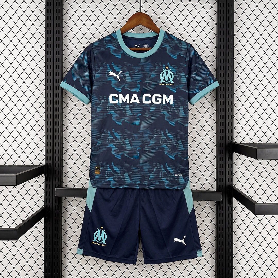 26/27 Olympique Marseille Away Kit Kids