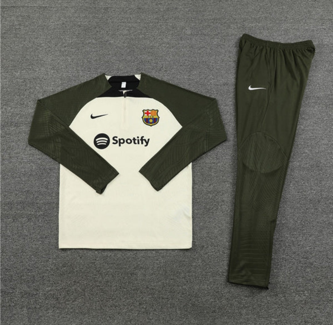Barcelona Quarter Zip Military Green Training suit/tracksuit