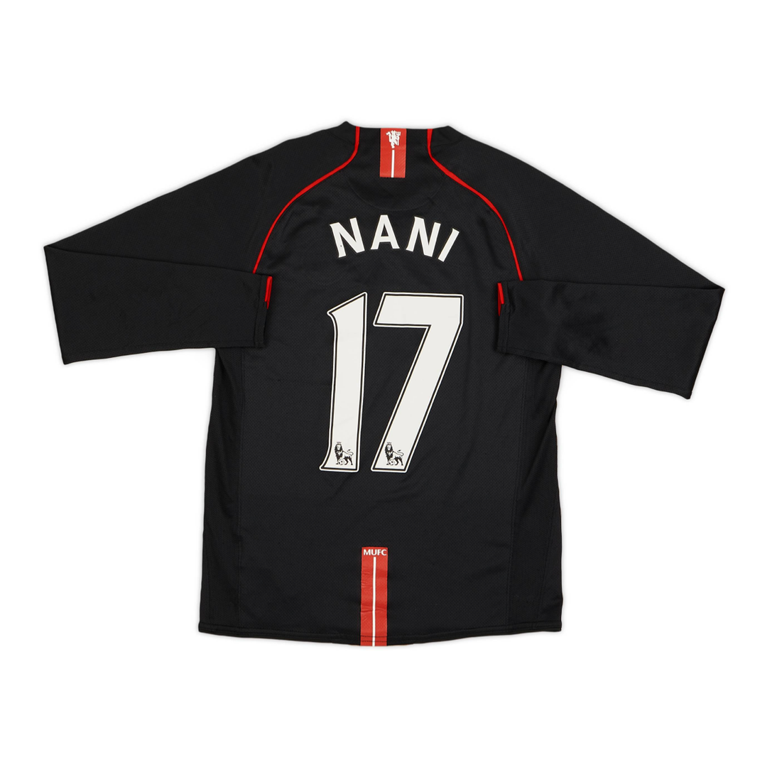 2007-08 Manchester United Away Kit Long Sleeve