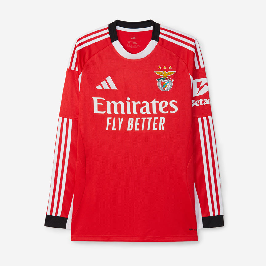 2025-26 SL Benfica Home Kit Long Sleeve