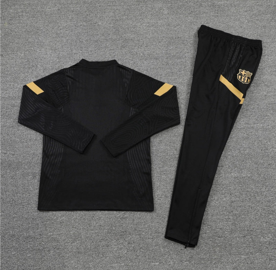 Barcelona Quarter Zip Black And Yellow Beko Training suit/tracksuit