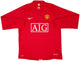 2007-08 Manchester United Home Kit Long Sleeve