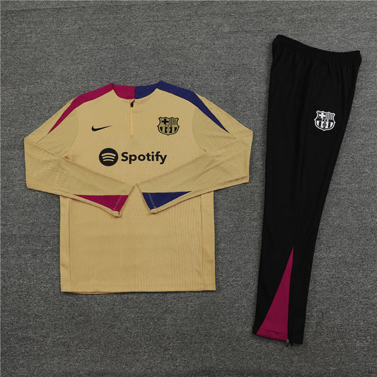 Barcelona Quarter Zip Gold Training suit/tracksuit